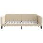 Ausziehbares Schlafsofa mit Schubladen, cremefarbener Stoff, 90 x 200 cm von vidaXL, Betten und Lattenroste - Ref: Foro24-319...