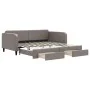 Trundle sofa bed with drawers taupe gray fabric 100x200 cm by vidaXL, Beds and slatted bases - Ref: Foro24-3196860, Price: 30...