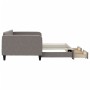Sofá cama nido con cajones tela gris taupe 100x200 cm de vidaXL, Camas y somieres - Ref: Foro24-3196860, Precio: 305,44 €