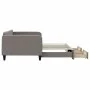 Trundle sofa bed with drawers taupe gray fabric 100x200 cm by vidaXL, Beds and slatted bases - Ref: Foro24-3196860, Price: 30...