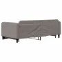 Trundle sofa bed with drawers taupe gray fabric 100x200 cm by vidaXL, Beds and slatted bases - Ref: Foro24-3196860, Price: 30...