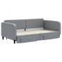 Sofá cama nido con cajones tela gris claro 100x200 cm de vidaXL, Camas y somieres - Ref: Foro24-3196857, Precio: 300,21 €, De...