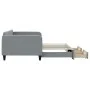 Trundle sofa bed with drawers light gray fabric 100x200 cm by vidaXL, Beds and slatted bases - Ref: Foro24-3196857, Price: 29...