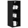 Mueble colgante con estante Riga Roble Negro 30 x 29,5 x 80 cm