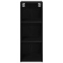 Mueble colgante con estante Riga Roble Negro 30 x 29,5 x 80 cm