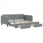 Sofá cama nido con cajones tela gris claro 90x200 cm de vidaXL, Camas y somieres - Ref: Foro24-3196852, Precio: 291,15 €, Des...