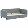 Ausziehbares Schlafsofa mit Schubladen aus hellgrauem Stoff, 90 x 200 cm von vidaXL, Betten und Lattenroste - Ref: Foro24-319...