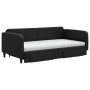 Trundle sofa bed with drawers black fabric 100x200 cm by vidaXL, Beds and slatted bases - Ref: Foro24-3196877, Price: 479,00 ...