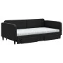Trundle sofa bed with drawers black fabric 100x200 cm by vidaXL, Beds and slatted bases - Ref: Foro24-3196877, Price: 469,64 ...