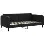 Trundle sofa bed with drawers black fabric 100x200 cm by vidaXL, Beds and slatted bases - Ref: Foro24-3196877, Price: 469,64 ...