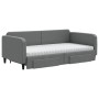 Sofá cama nido con cajones tela gris oscuro 100x200 cm de vidaXL, Camas y somieres - Ref: Foro24-3196876, Precio: 471,02 €, D...