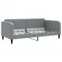 Trundle sofa bed with drawers light gray fabric 90x190 cm by vidaXL, Beds and slatted bases - Ref: Foro24-3196880, Price: 440...
