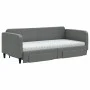 Trundle sofa bed with drawers dark gray fabric 90x200 cm by vidaXL, Beds and slatted bases - Ref: Foro24-3196871, Price: 481,...