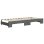 Sofá cama nido con cajones tela gris oscuro 90x200 cm de vidaXL, Camas y somieres - Ref: Foro24-3196871, Precio: 481,16 €, De...