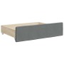 Sofá cama nido con cajones tela gris oscuro 90x200 cm de vidaXL, Camas y somieres - Ref: Foro24-3196871, Precio: 481,16 €, De...