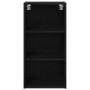 Mueble colgante con estante Riga Roble Negro 40 x 29,5 x 80 cm