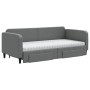 Sofá cama nido con cajones tela gris oscuro 90x190 cm de vidaXL, Camas y somieres - Ref: Foro24-3196881, Precio: 450,17 €, De...