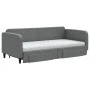 Trundle sofa bed with drawers dark gray fabric 90x190 cm by vidaXL, Beds and slatted bases - Ref: Foro24-3196881, Price: 434,...