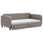 Sofá cama nido con cajones tela gris taupe 100x200 cm de vidaXL, Camas y somieres - Ref: Foro24-3196878, Precio: 479,80 €, De...
