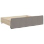 Sofá cama nido con cajones tela gris taupe 100x200 cm de vidaXL, Camas y somieres - Ref: Foro24-3196878, Precio: 479,80 €, De...