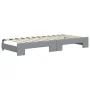 Trundle sofa bed with drawers light gray fabric 100x200 cm by vidaXL, Beds and slatted bases - Ref: Foro24-3196875, Price: 47...