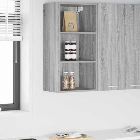 Mueble colgante con estante Riga Gris Sonoma 40 x 29,5 x 80 cm