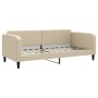 Sofá cama nido con cajones tela color crema 90x200 cm de vidaXL, Camas y somieres - Ref: Foro24-3196874, Precio: 476,33 €, De...