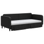 Trundle sofa bed with drawers black fabric 90x190 cm by vidaXL, Beds and slatted bases - Ref: Foro24-3196882, Price: 444,46 €...