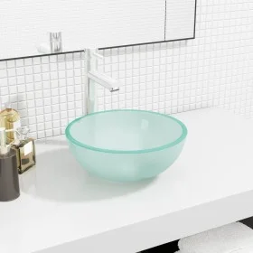 Frosted tempered glass sink 30x12 cm by vidaXL, Sinks - Ref: Foro24-345241, Price: 50,55 €, Discount: %