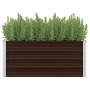 Brown galvanized steel flower bed 100x40x45 cm by vidaXL, Pots and planters - Ref: Foro24-45720, Price: 40,27 €, Discount: %