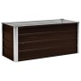 Brown galvanized steel flower bed 100x40x45 cm by vidaXL, Pots and planters - Ref: Foro24-45720, Price: 40,27 €, Discount: %