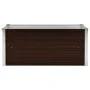 Braunes Blumenbeet aus verzinktem Stahl, 100 x 40 x 45 cm von vidaXL, Töpfe und Pflanzgefäße - Ref: Foro24-45720, Preis: 37,6...