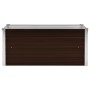 Brown galvanized steel flower bed 100x40x45 cm by vidaXL, Pots and planters - Ref: Foro24-45720, Price: 40,27 €, Discount: %