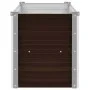 Braunes Blumenbeet aus verzinktem Stahl, 100 x 40 x 45 cm von vidaXL, Töpfe und Pflanzgefäße - Ref: Foro24-45720, Preis: 37,6...