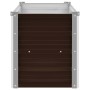 Brown galvanized steel flower bed 100x40x45 cm by vidaXL, Pots and planters - Ref: Foro24-45720, Price: 40,27 €, Discount: %