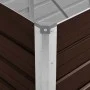 Braunes Blumenbeet aus verzinktem Stahl, 100 x 40 x 45 cm von vidaXL, Töpfe und Pflanzgefäße - Ref: Foro24-45720, Preis: 37,6...