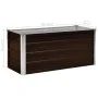 Braunes Blumenbeet aus verzinktem Stahl, 100 x 40 x 45 cm von vidaXL, Töpfe und Pflanzgefäße - Ref: Foro24-45720, Preis: 37,6...