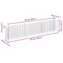 Arriate de gaviones de acero galvanizado 270x30x60 cm
