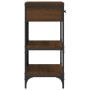 Oak brown engineered wood console table 75x34.5x75 cm by vidaXL, Side tables - Ref: Foro24-833412, Price: 67,17 €, Discount: %