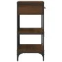 Oak brown engineered wood console table 75x34.5x75 cm by vidaXL, Side tables - Ref: Foro24-833412, Price: 64,98 €, Discount: %
