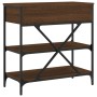 Oak brown engineered wood console table 75x34.5x75 cm by vidaXL, Side tables - Ref: Foro24-833412, Price: 67,17 €, Discount: %
