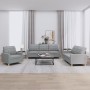 Sofa set with cushions 3 pieces light gray fabric by vidaXL, Sofas - Ref: Foro24-3201242, Price: 624,36 €, Discount: %