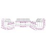 Sofagarnitur mit Kissen 3-teilig aus braunem Stoff von vidaXL, Sofas - Ref: Foro24-3201245, Preis: 593,53 €, Rabatt: %