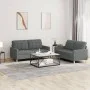 Sofa set with cushions 2 pieces dark gray fabric by vidaXL, Sofas - Ref: Foro24-3201275, Price: 414,75 €, Discount: %