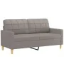 Sofa set with cushions 2 pieces taupe gray fabric by vidaXL, Sofas - Ref: Foro24-3201281, Price: 434,97 €, Discount: %