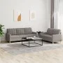 Sofa set with cushions 2 pieces taupe gray fabric by vidaXL, Sofas - Ref: Foro24-3201313, Price: 471,65 €, Discount: %