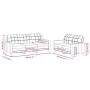 Sofagarnitur mit Kissen 2-teilig aus braunem Stoff von vidaXL, Sofas - Ref: Foro24-3201309, Preis: 450,76 €, Rabatt: %