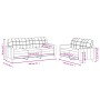 Sofa set with cushions 2 pieces black fabric by vidaXL, Sofas - Ref: Foro24-3201310, Price: 479,57 €, Discount: %