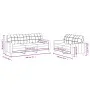 Sofa set with 2 cream fabric cushions by vidaXL, Sofas - Ref: Foro24-3201308, Price: 470,16 €, Discount: %