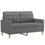 Sofa set with cushions 2 pieces dark gray fabric by vidaXL, Sofas - Ref: Foro24-3201307, Price: 529,50 €, Discount: %